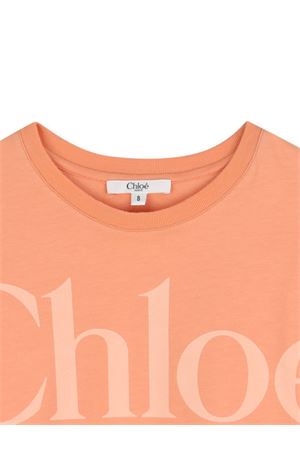 t-shirt in cotone pesca CHLOÉ KIDS | C2085943A